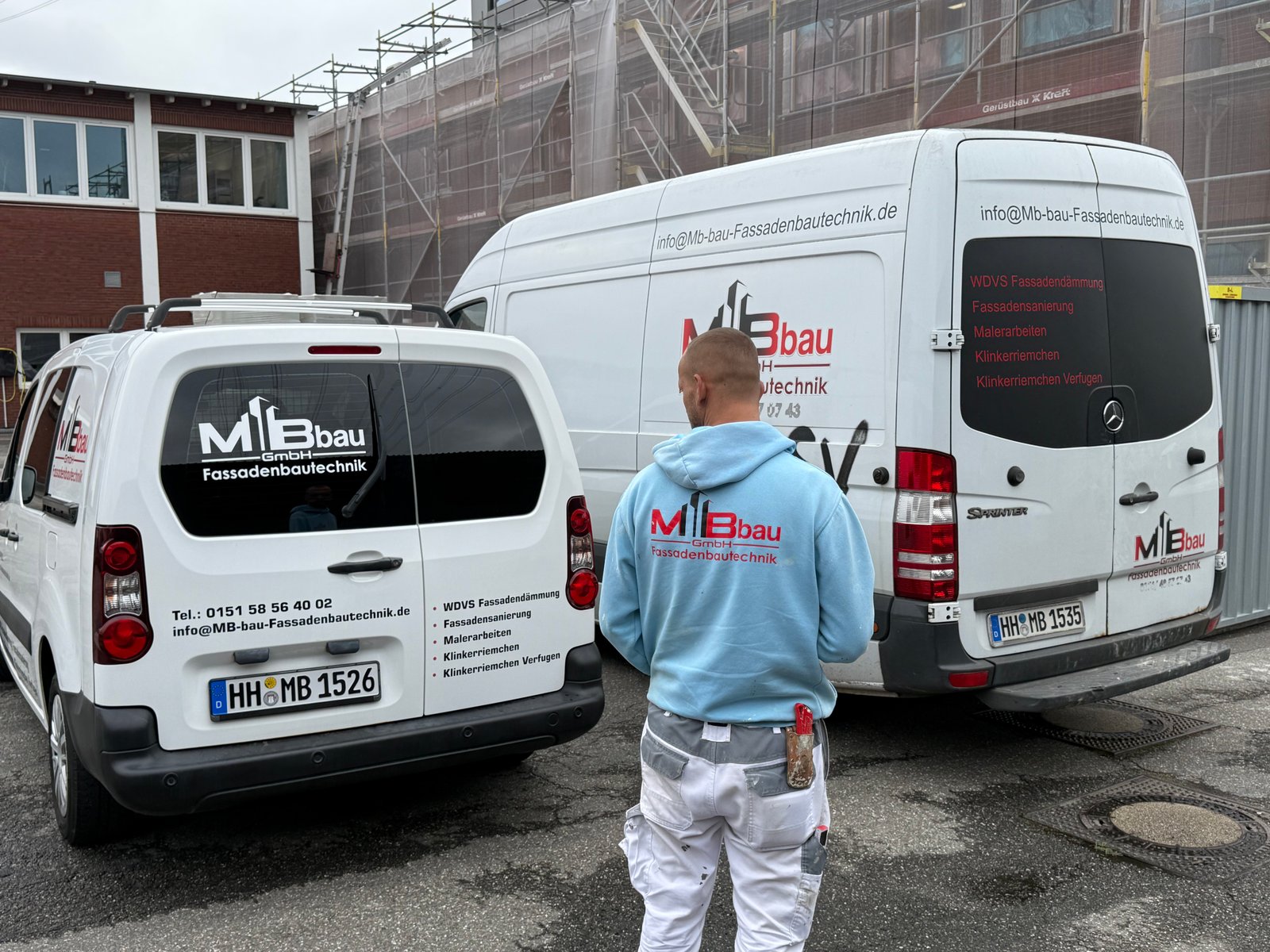 Nachher: Fertiggestellte Klinkerfassade der MB Bau GmbH
